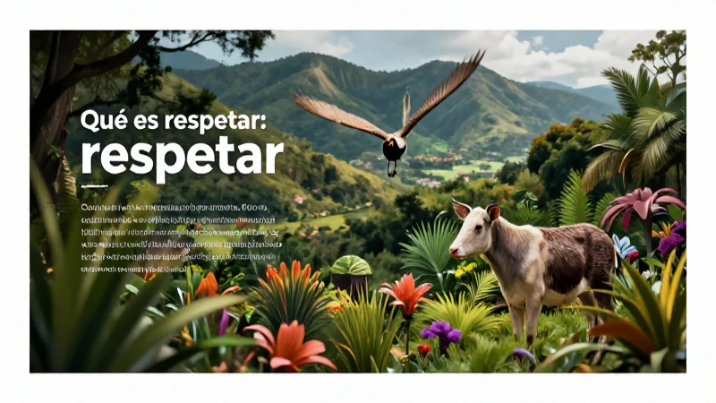 Respeto natural y animal en vibrante ilustración mexicana