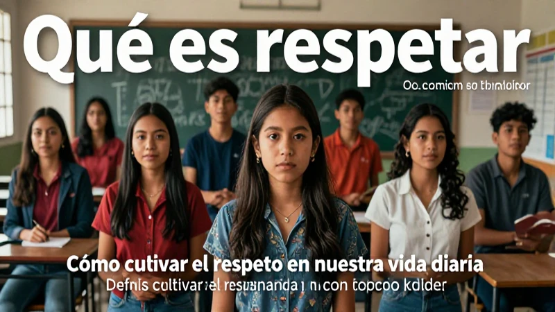 Respeto estudiantil, educativo y de alta calidad