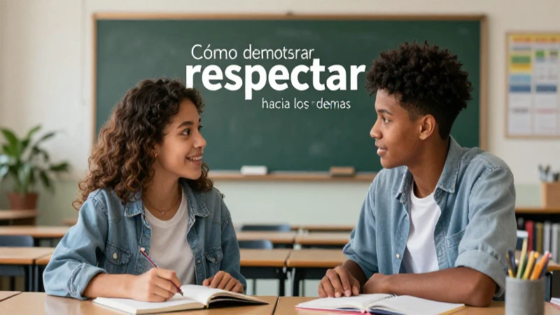 Respeto estudiantil en aula moderna