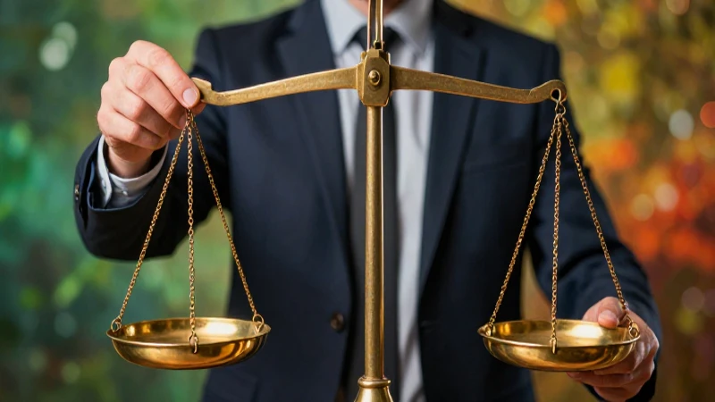 Conoce qué significa ser imparcial y cómo aplicarlo en tu vida 4 Profesional equilibrando balanzas antiguas con estilo cinematográfico