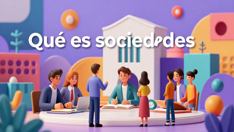 Ilustración académica sobre características de sociedades