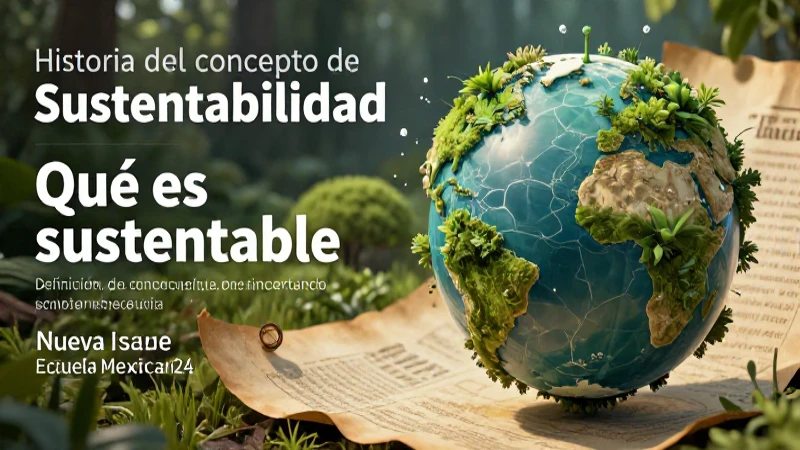 Qué es sustentable: Definición, concepto e importancia 3 Ilustración conceptual de sustentabilidad moderna