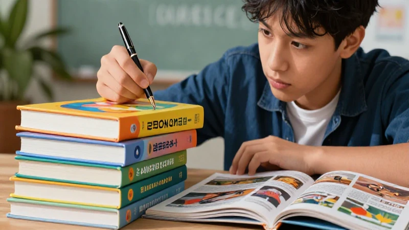 Optimiza tu comunicación con un taller de lectura y redacción: descubre sus beneficios 4 Estudiante con libros y pluma bajo luz cinematográfica