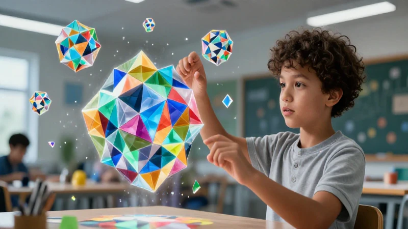 Conoce qué es el teselado y cómo puedes aplicarlo en tus proyectos 4 Estudiante interactúa con geometría cristalina dinámica