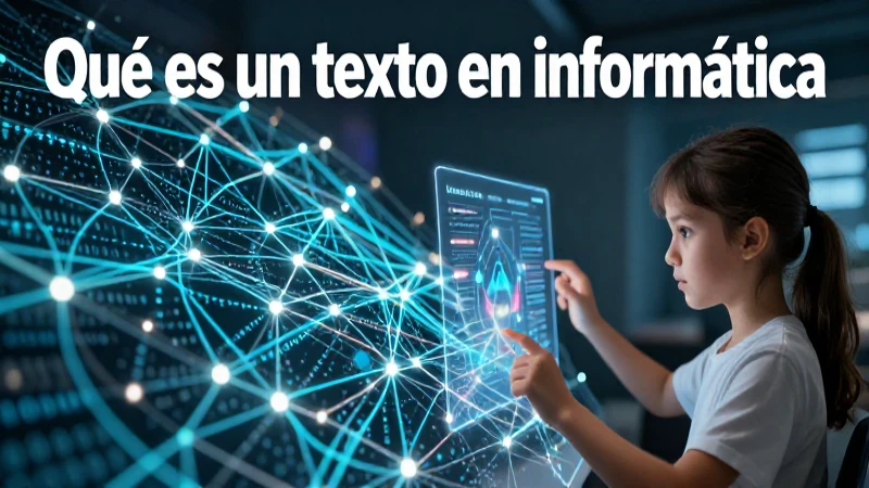 Qué es un texto en informática: características y tipos 4 Ilustración digital de estructura de información