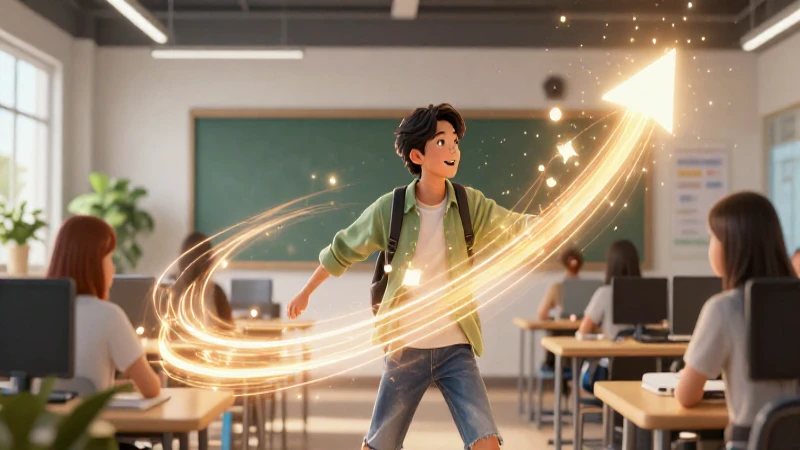 Qué es trabajo: características, tipos e importancia hoy 6 Joven motivado en un espacio de estudio vibrante