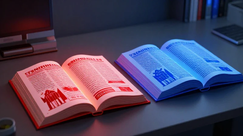 Manuscritos contrastantes flanqueados por energía