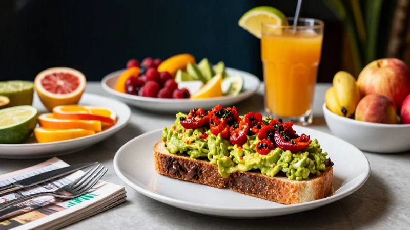 Desayuno mexicano vibrante con toques cinematográficos