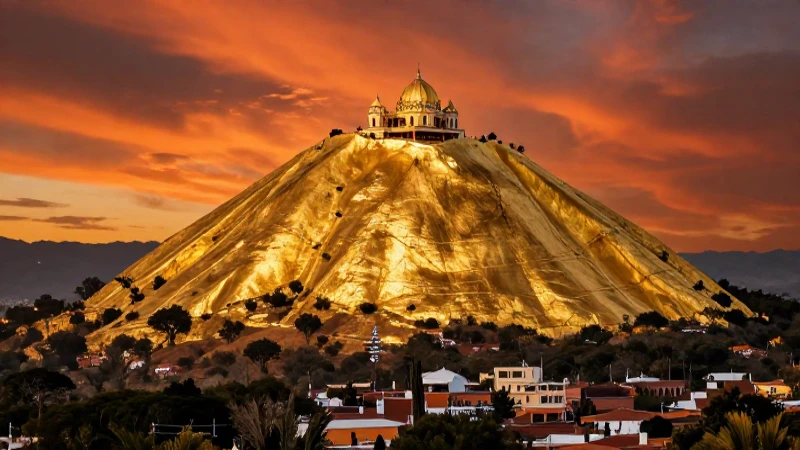 Vista dorada y cultura mexicana al atardecer