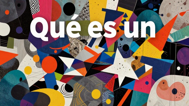 Qué es un collage: concepto, tipos y ejemplos prácticos 5 Collage vibrante y abstracto con tipografía educativa