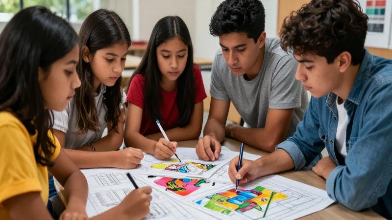 Imagen educativa de jóvenes mexicanos