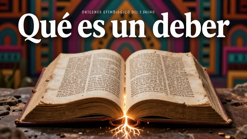 Qué es un deber: Definición y concepto esencial explicado 3 Codex etimológico sobre el significado del deber