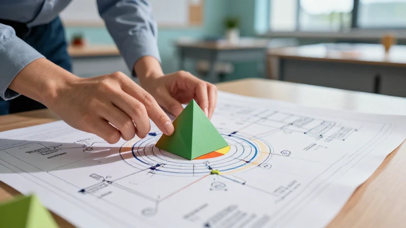 Manos construyendo modelo educativo vibrante