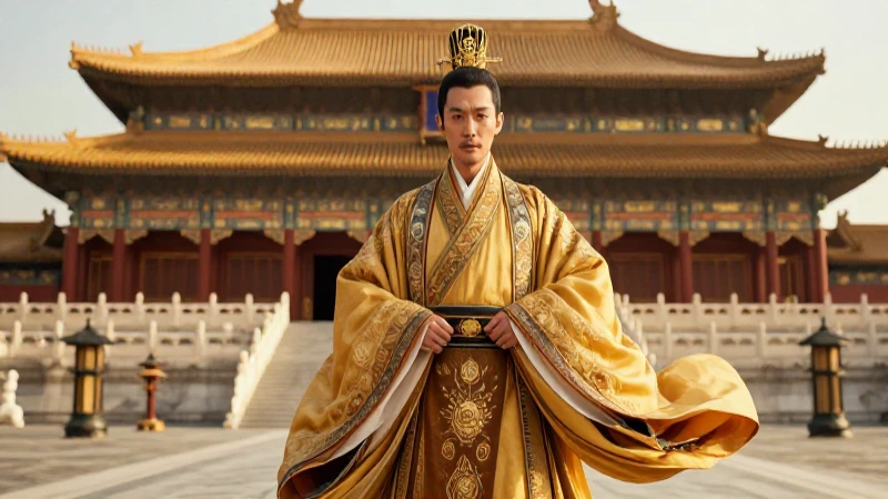 Eunuco imperial en palacio con iluminación cinematográfica