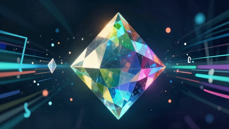 Ilustración educativa de probabilidad vibrante y geométrica
