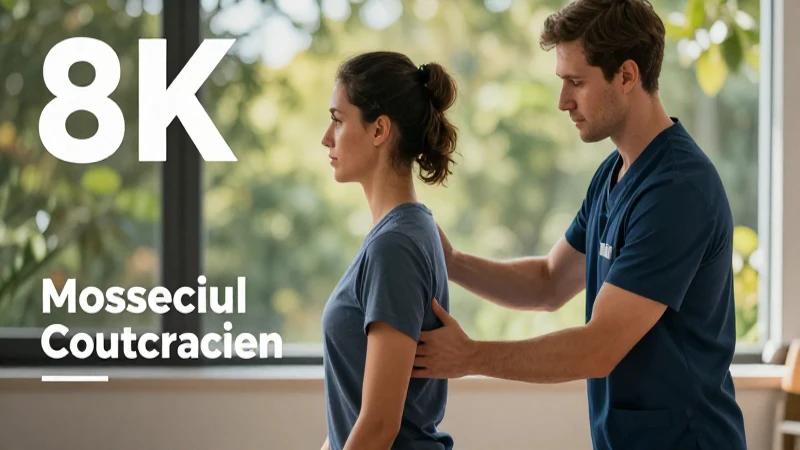 Fisioterapeuta guía paciente en recuperación profesional