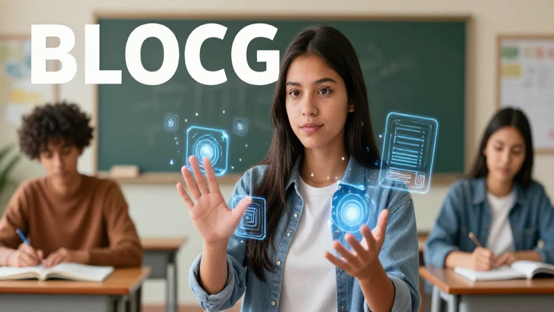 Estudiante mexicano interactúa con tecnología educativa