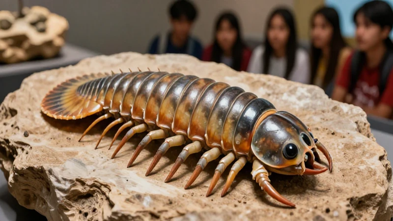 Fósiles: Surgimiento, Tipos y Características Esenciales 4 Fósil de trilobite en magazine educativo