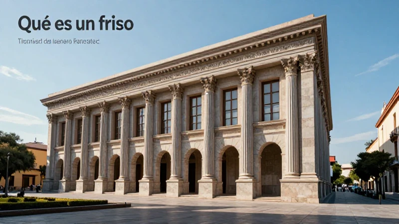 Friso arquitectónico moderno, detallado y vibrante