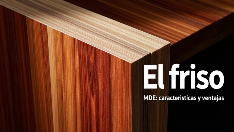 Friso MDF: imagen profesional y detallada