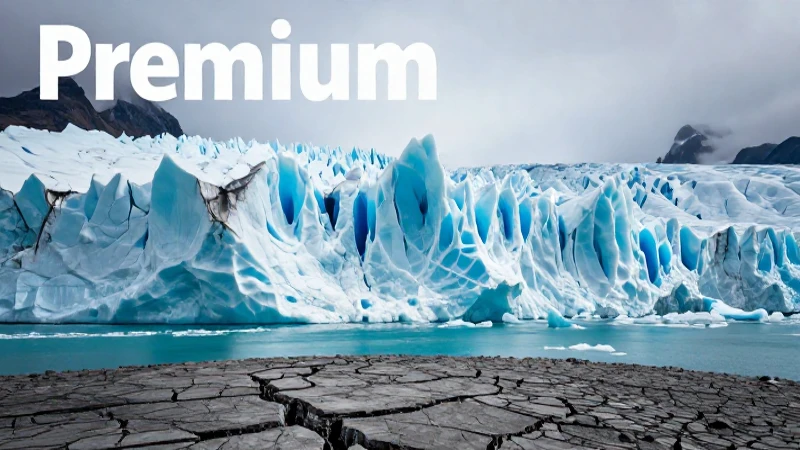 Qué es un glaciar Definición, surgimiento y conceptos 7 Glaciar azul majestuoso sobre tierra seca dramática