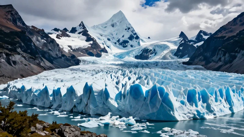 Qué es un glaciar Definición, surgimiento y conceptos 6 Glaciar azul épico y realista en alta definición