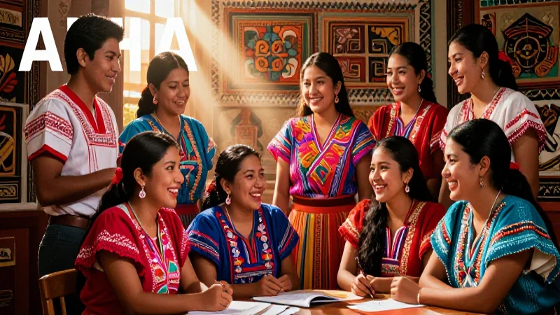 Conoce qué es un grupo cultural y su importancia en la sociedad 4 Portada cultural de jóvenes mexicanos colaborando