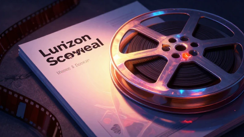 Qué es un guión en el cine Definición y concepto explicados 8 Manuscrito de guion vibrante con luz dramática y estilo vintage