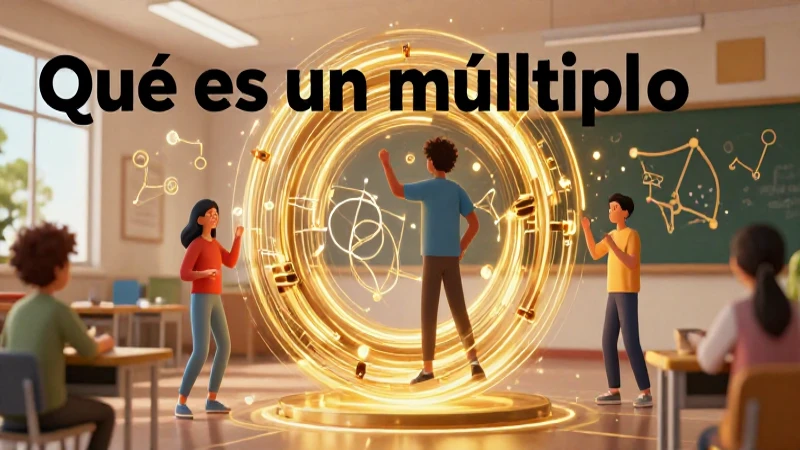Ilustración educativa de múltiplos en México