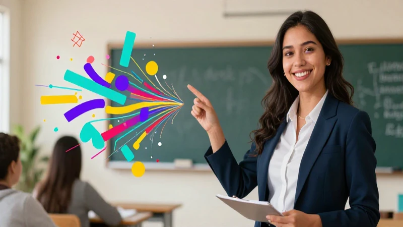 Educador explica conceptos de múltiplos