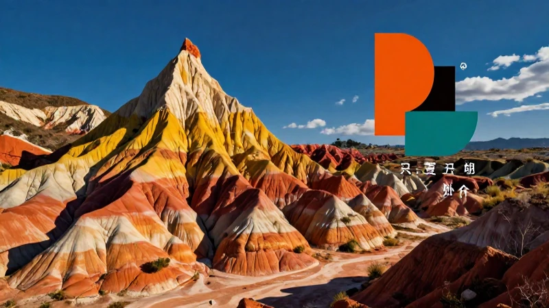 Paisaje mexicano vibrante, arte conceptual educativo