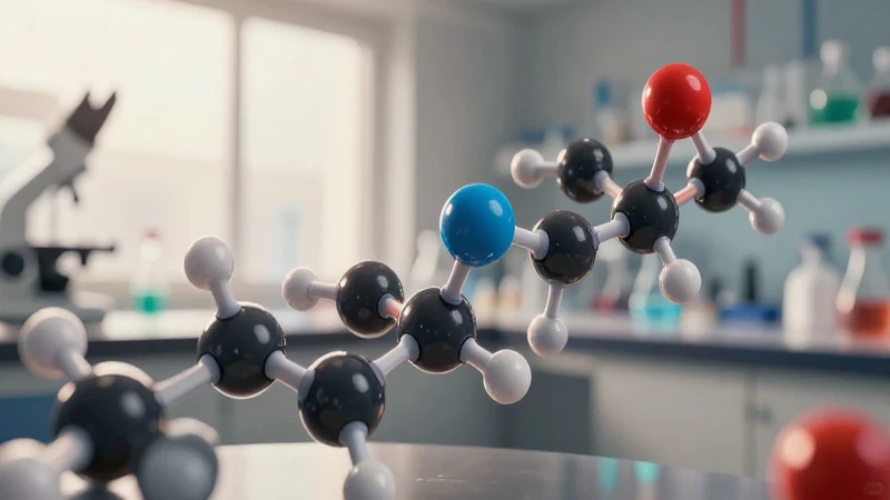 Estructura molecular dinámica en un laboratorio profesional