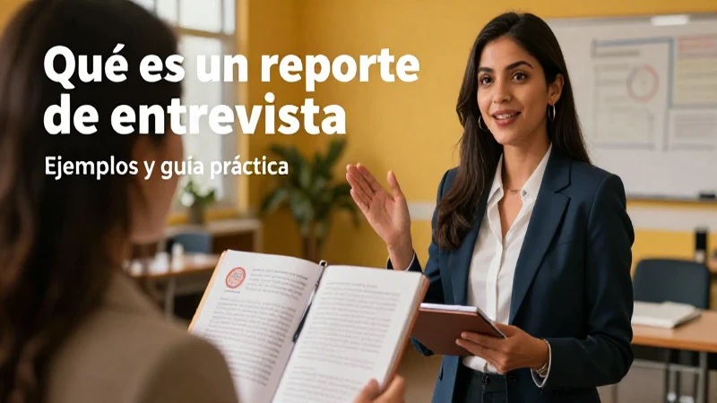 El reporte de entrevista es clave para el análisis