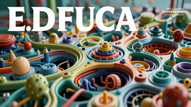 Ilustración abstracta para revista educativa moderna