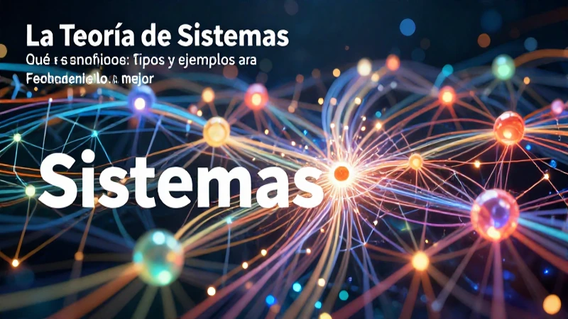 Entiende la teoría de sistemas y sus aplicaciones