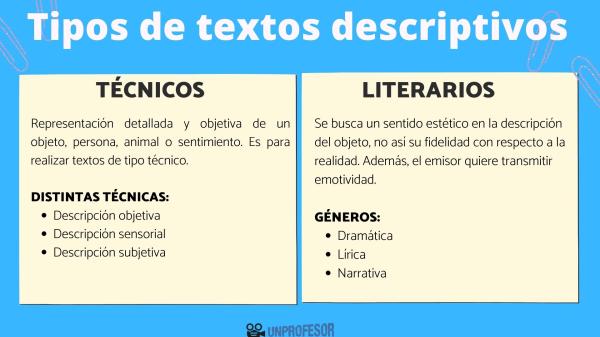 Qué es un texto descriptivo: tipos y ejemplos destacados 2 que es un texto descriptivo tipos y ejemplos destacados 1