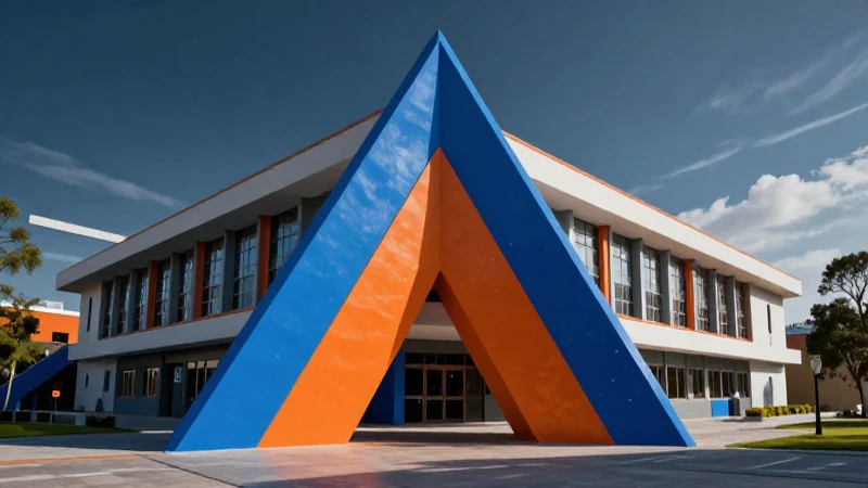 Trapecio estilizado con arquitectura moderna mexicana