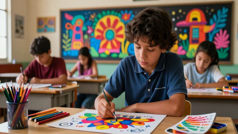 Aprendizaje artístico en un vibrante aula