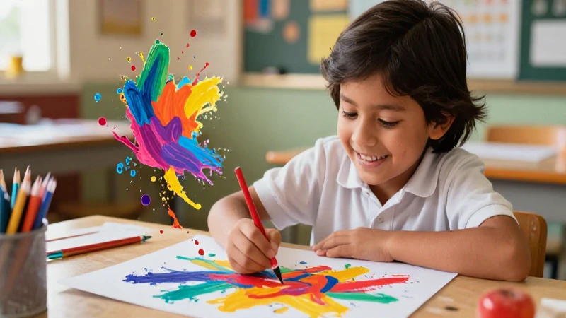 Estudiante mexicano crea arte abstracto vibrante