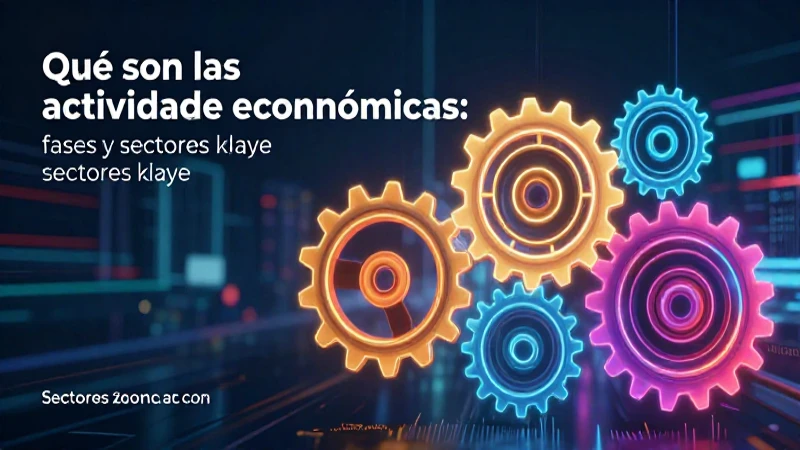 Qué son las actividades económicas: fases y sectores clave 5 Los sectores y actividades económicas clave