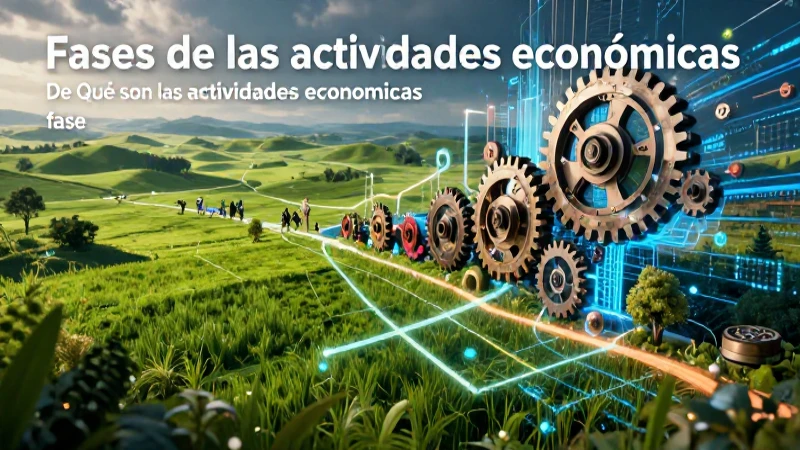 Qué son las actividades económicas: fases y sectores clave 4 Mapa dinámico de fases económicas