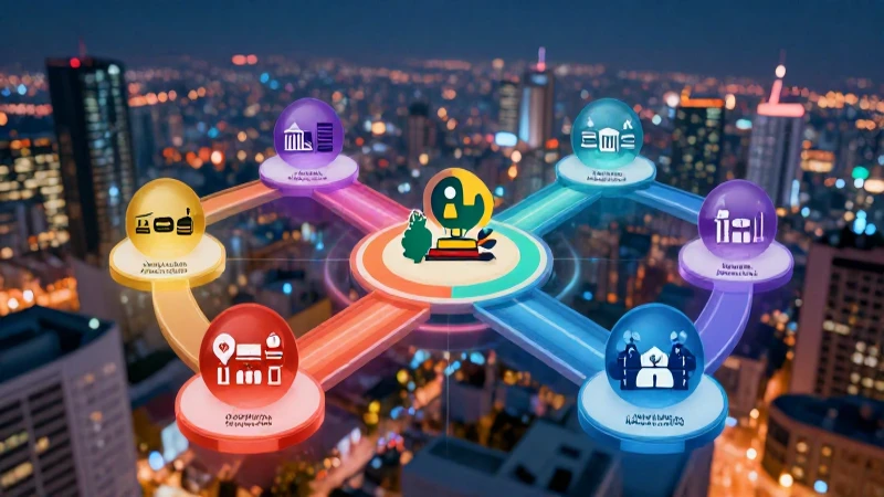 Qué son las actividades económicas: fases y sectores clave 3 Ilustración de sectores económicos digitales modernos