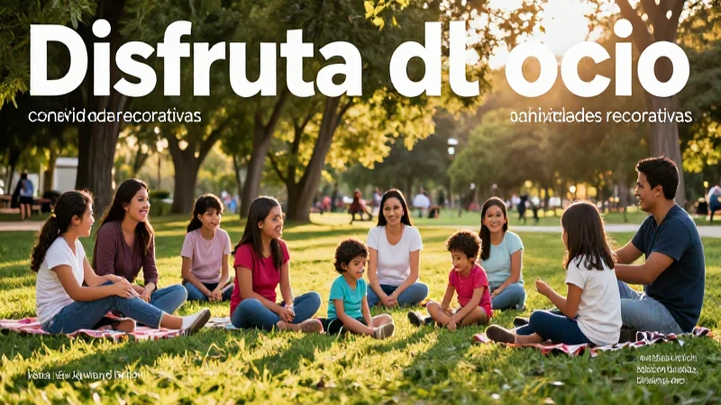 Diversas actividades recreativas para disfrutar en el parque