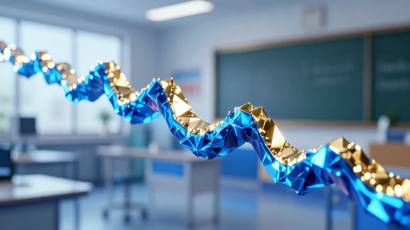 Estructura cristalina 3D azul neón vibrante