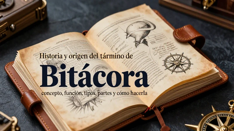 Diseño de portada para Bitácora con estética educativa