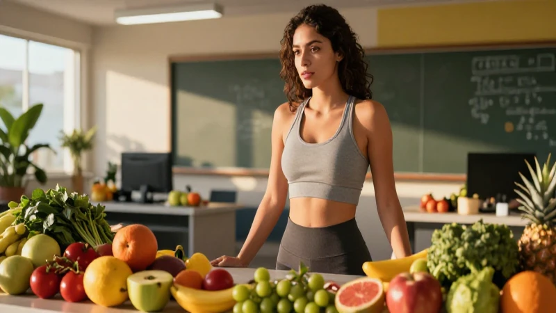 Qué es una dieta: definición, tipos e influencia en salud 6 Mujer mexicana rodeada de colores en un ambiente educativo