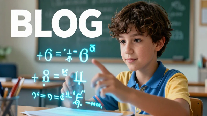 Estudiante brillante con ecuaciones algebraicas y dinámicas