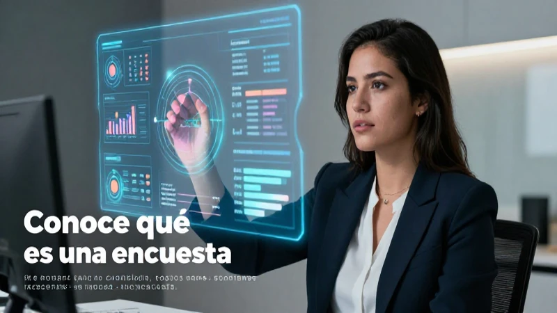 Conoce qué es una encuesta y sus características clave 3 Educador mexicano analiza datos de encuesta holográficos