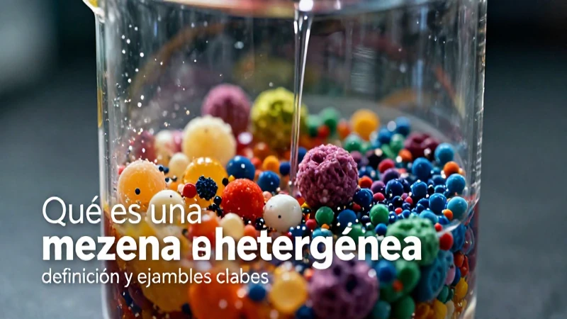 Visual de mezclas heterogéneas y recursos