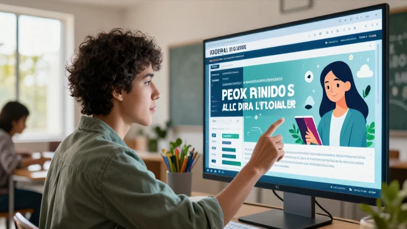 Qué es una noticia informativa y cómo te mantiene al tanto 4 Joven educador interactúa con noticias holográficas dinámicas